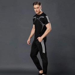 Black jersey trouser combo