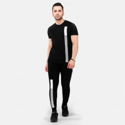 Black jersey trouser combo