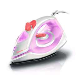 Philips GC1920/40 Steam Iron – Pink and White