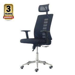 Fabric and Plastic Grifex Pro Executive Office Chair - Black