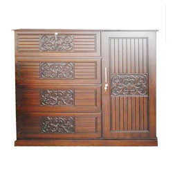 Malaysian Processed Wood Wardrobe - 4*5 Feet