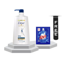 Dove Intense Repair Shampoo - 650ml With Rin Liquid - 35ml Free