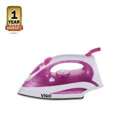 Vigo Electric Steam Iron - 2200W - Pink and White - 824491