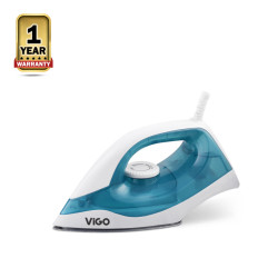 "Vigo Electric Dry Iron - 1000W - White and Blue - 874238 "