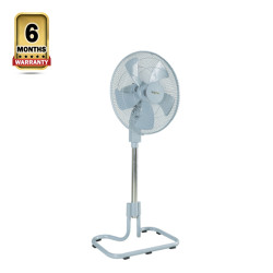 Vision Heavy Stand Trendy 5 Blades Fan - 18 Inch - Gray