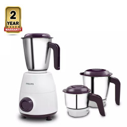 Philips HL7505 Juicer Mixer Grinder - 500W - White and Purple