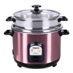 Vision VSS5005PEL Double Pot Rice Cooker - 3 Litre - Purple