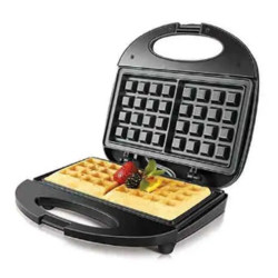 Sonifer SF-6043 Mini Two Slices Plate Vertical Electric Double Waffle Maker - 750W - Black