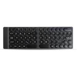 WiWU Rechargeable Full Size Ultra Slim Folding Wireless Rechargeable Keyboard - Black