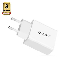 CASIFY QC01 3A Fast Mobile Charger Adapter - 18W - White