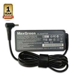 Max Green Laptop Charger Adapter For Lenovo Laptop - 65W - Black