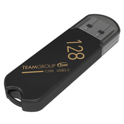 Team C183 USB 3.2 Flash Drive - 128GB - Black