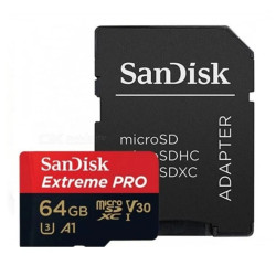 SanDisk Micro Extreme Pro UHS-I SDXC Class-10 Memory Card - 64GB