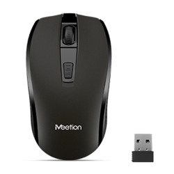 Meetion MT-R560 Laptop Optical 2.4G Wireless Mouse - Black