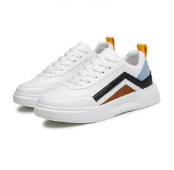 Leather Mesh Sneaker For Men - White - white44