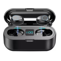 Wiresto F9 Bluetooth Earphone TWS Wireless Earphone - Black