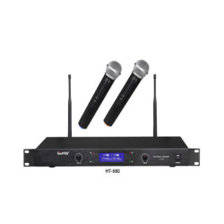 HTDZ HT-580 Wireless Microphone Syestem (1 Hand + 1 Tie Or 2 Hand)