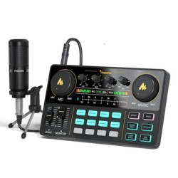 Maono Caster Lite AM200 S1 Portable All-In-One Podcast Studio