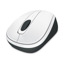 MICROSOFT 3500 WHITE GLOSS WIRELESS MOBILE MOUSE