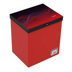 Vision RE-150L GD Chest Freezer Maple Leaf – Red