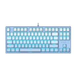 E-YOOSO Z87 ICE BLUE BACKLIT MECHANICAL KEYBOARD GRADIENT BLUE BLUE SWITCH