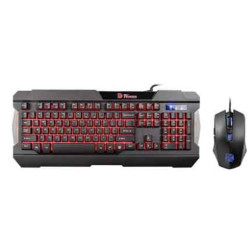 THERMALTAKE COMMANDER KEYBOARD AND MOUSE COMBO (MULTI LIGHT) BLACK