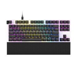 NZXT FUNCTION TENKEYLESSL COMPACT RGB MECHANICAL GAMING KEYBOARD (MATTE WHITE)