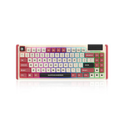 DUSTSILVER D84 CLASSICAL RETRO HOT SWAPPING RGB WIRELESS MECHANICAL KEYBOARD RED SWITCH