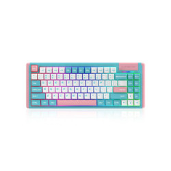 DUSTSILVER D84 CLASSICAL RETRO HOT SWAPPING RGB WIRELESS MECHANICAL KEYBOARD RED SWITCH