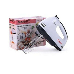 Scarlett Electric Egg Beater And Mixer For Cake Cream - 150W - White