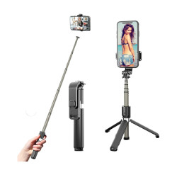 L03 Flexible Selfie Stick For Smartphone Action Camera - Black