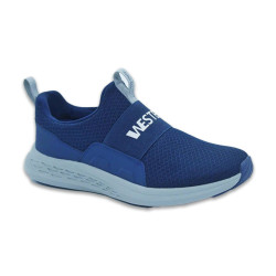 Textile Western Sneaker For Men - Blue