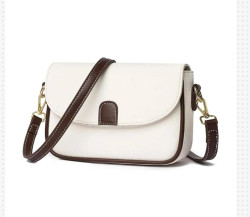 PU Leather Handbags Women Fashion Crossbody Bags(white color)