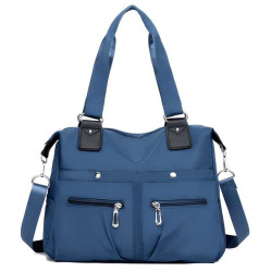 Women's Handbag Solid ( Blue colour )