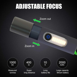 Mini portable rechargeable led flashlight