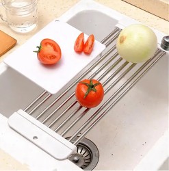 Fold-able Stainless Steel Sink Racks-2569