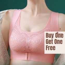 Buy 1 Butterfly wings Non-Steel Ring Back Wrap Bra Get 1 Free