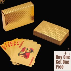 Buy this 24k Gold Foil Playing Cards & Get 1 Free