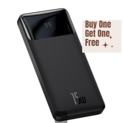 Buy 1 Baseus Bipow Digital Display 15W 10000mAh Power Bank & Get 1 Free