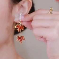 Leaf Pendant Earrings