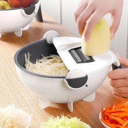 Cutter with Drain Basket Vegetables Chopper Veggie Slicer Kitchen Tool