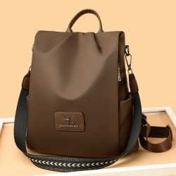 New Texture Oxford Cloth Women’s Backpack(Coffee)