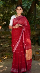 Cotton Saree (Red)