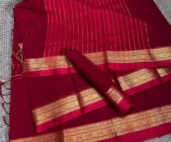 Cotton Saree (Red)