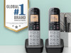 Pack of 2 Pcs Panasonic KX-TGB812S Compact Cordless Telephone - Black and White