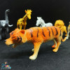 Plastic Mini Jungle Wild Animals Toys - 6 Pcs - 131606714