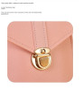 Women's PU Leather Phone Holder With Neck Strap Wallets Touch Screen Bags(pink)