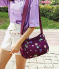 Korean sports travel shoulder bag ( purple colour )