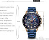 LIGE 9982 Blue Men Quartz Watches Luxury Stainless Steel Wrist Watch