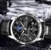 LIGE Men's Watches Black Top Brand Luxury Men Wrist Watch Man Leather